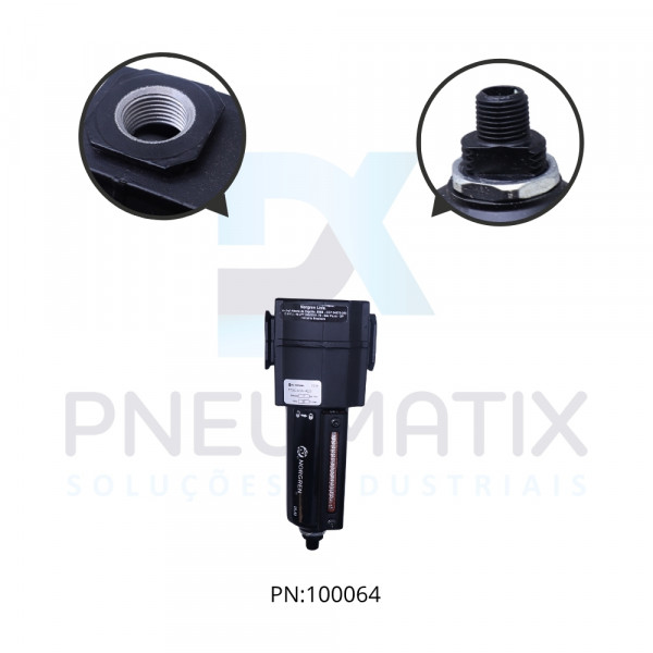 FILTRO COALESCENTE COPO METALICO DRENO AUTOMATICO R.1/2 BSPP F73C-4GN-AD0 NORGREN FILTRO COALESCENTE COPO METALICO DRENO AUTOMATICO R.1/2 BSPP F73C-4GN-AD0 NORGREN