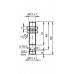 SENSOR IND.CIL.DIAM.12MM Sn:6MM FAC.METAL.FAC.AISI 316L ALIM.10-30VDC PNP NA M12 NMB6-12GH50-E2-V1 PN:288261 PEPPERL