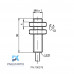 SENSOR IND.CIL.DIAM.8MM Sn:2MM FAC.ALIM.10-30VDC PNP NA CABO 2MTS NBB2-8GM30-E2 PN:304615-0038 PEPPERL