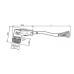 CABO C/CONECTOR 10MTS FEMEA ANGULAR M12 4 POLOS COR CINZA PVC V1-W-10M-PVC PN:033486 PEPPERL