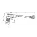 CABO C/CONECTOR 10MTS FEMEA ANGULAR M12 5 POLOS COR CINZA PVC V15-W-10M-PVC PN:109483 PEPPERL