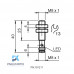 SENSOR IND.CIL.DIAM.8MM Sn:2MM FAC.ALIM.5-30VDC PNP NA M8 NBB2-8GM25-E2-V3 PN:304615-0031 PEPPERL