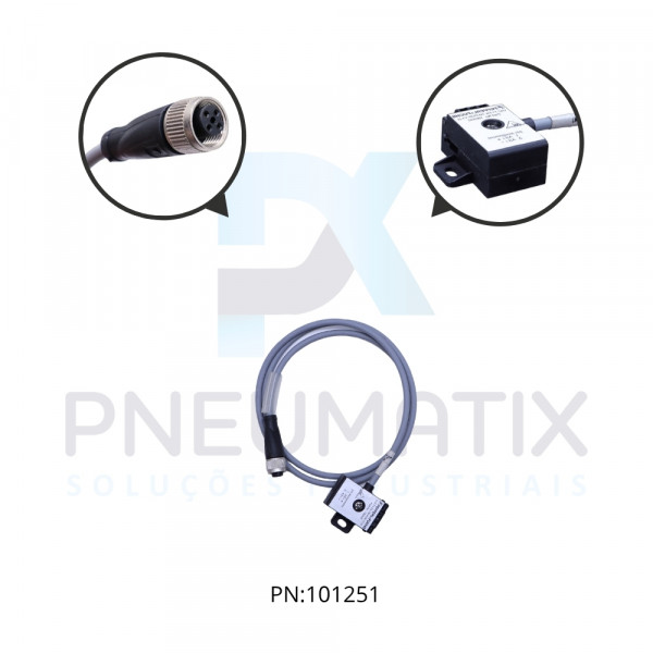 DERIVADOR VAMPIRO REDE AS-I CONECTOR RETO M12 FEMEA CABO 1MTS PUR VAZ-T1-FK-1M-PUR-V1-G PN:186442 PEPPERL