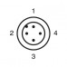 CONECTOR MACHO RETO M12 4 POLOS PARAFUSAVEL IP67 FIO 0,75MM TENSAO MAX.250VAC/VDC 4A V1S-G-BK PN:224885 PEPPERL