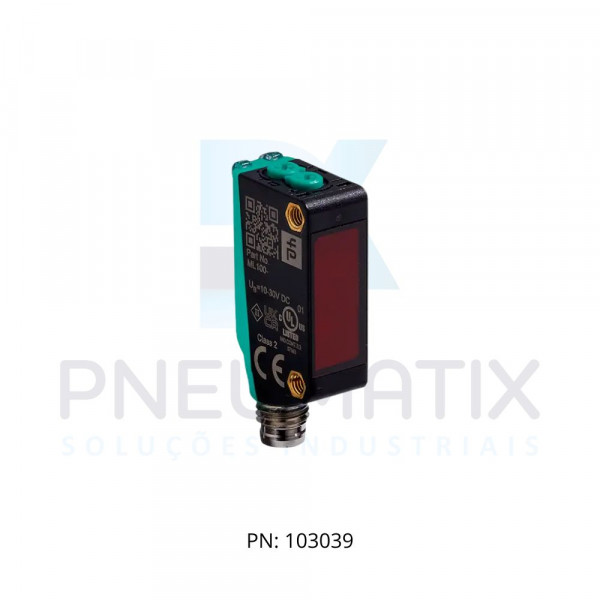 SENSOR FOTOELET.RETANG.Sn:350MM TP.DIFUSO ALIM.10-30VDC PNP NA/NF M8 ML100-8-H-350-RT/95/103 PN:216895 PEPPERL