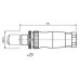 CONECTOR MACHO RETO M12 5 POLOS PARAFUSAVEL IP67 FIO 0,75MM TENSAO MAX.125VAC/VCC 4A MAX.V15S-G-PG9 PN:115060 PEPPERL