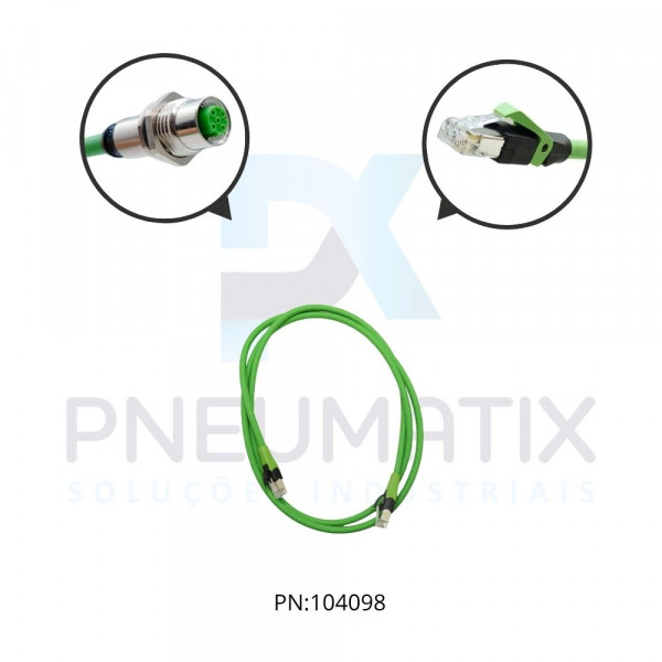 CABO C/CONECTOR M12 D-CODED MACHO RETO + RJ45 PUR VERDE 2 MTS 744851-7940200 MURRELEKTRONIK CABO C/CONECTOR M12 D-CODED MACHO RETO + RJ45 PUR VERDE 2 MTS 744851-7940200 MURRELEKTRONIK