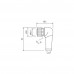 CABO C/CONECTOR 3MTS FEMEA ANGULAR M12 4 POLOS COR PRETO 712341-6140300 MURRELEKTRONIK