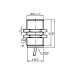SENSOR IND.CIL.DIAM.30MM Sn:10MM FAC.ALIM.20-253VAC 2 FIOS NF CABO 2MTS NBB10-30GM50-WO PN:801647 PEPPERL