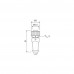 CABO C/CONECTOR 5MTS FEMEA RETO M12 4 POLOS COR PRETO 712221-6140500 MURRELETRONIK