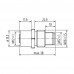 CONECTOR MACHO/FEMEA TIPO FLANGE M12 5P.742111-0000000 MURRELEKTRONIK