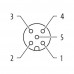 CONECTOR MACHO/FEMEA TIPO FLANGE M12 5P.742111-0000000 MURRELEKTRONIK