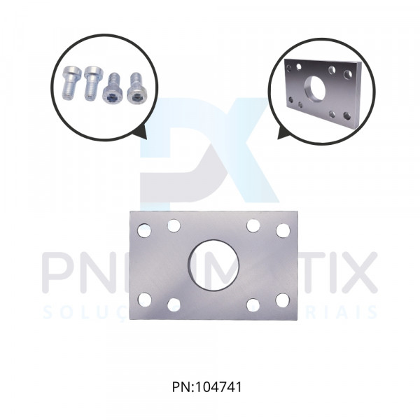 FLANGE DIANTEIRA/TRASEIRA CILINDRO ISO 80MM QA/8080/22 NORGREN FLANGE DIANTEIRA/TRASEIRA CILINDRO ISO 80MM QA/8080/22 NORGREN