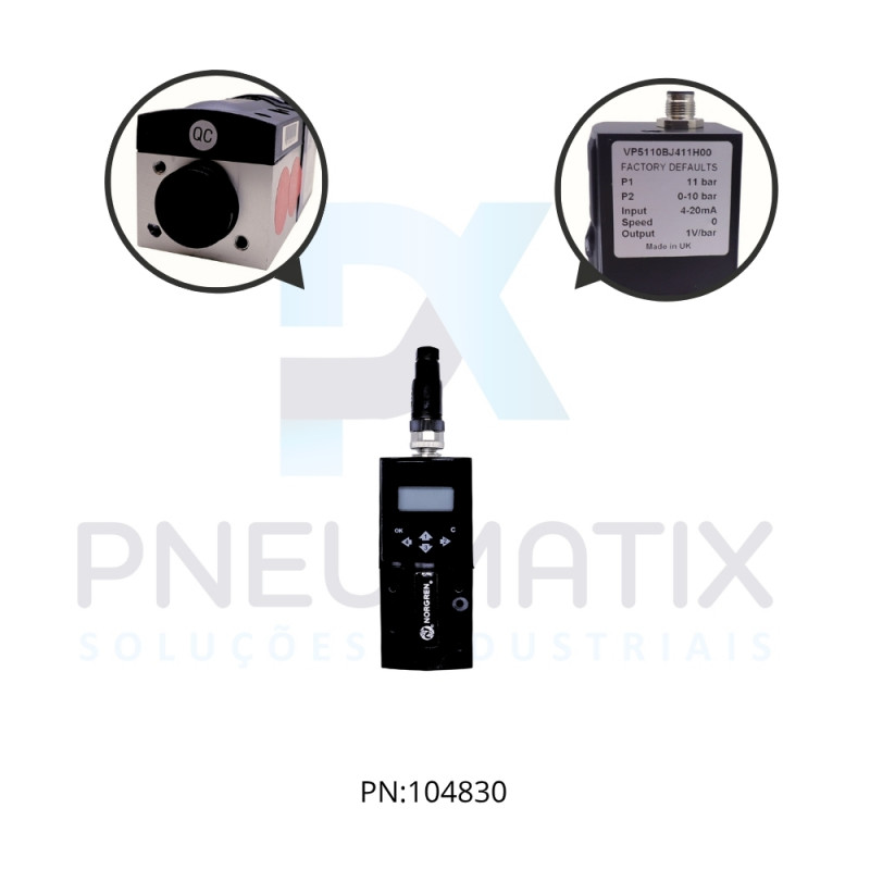 VALVULA CONTROLE DE PRESSAO PROPORCIONAL 0A10BAR R.1/4 BSP VP5110BJ411H00 NORGREN VALVULA CONTROLE DE PRESSAO PROPORCIONAL 0A10BAR R.1/4 BSP VP5110BJ411H00 NORGREN