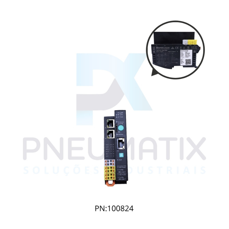 GATEWAY AS-I ETHERNET/PROFINET DUPLO MESTRE VBG-EP1-KE5-DMD PN: 322553 PEPPERL