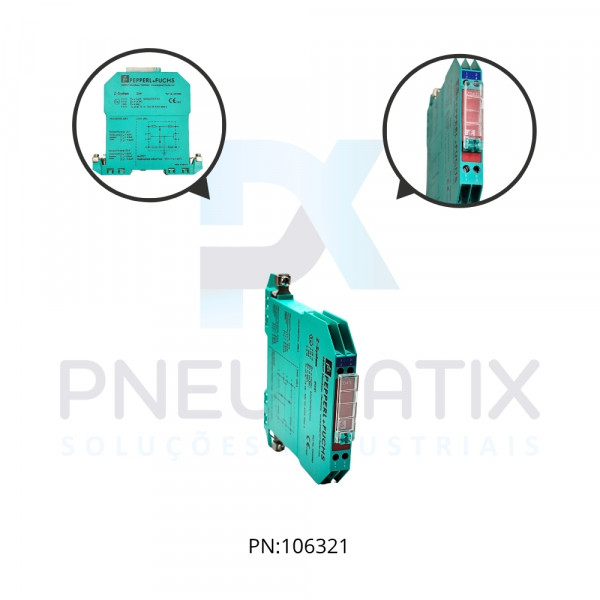BARREIRA ZENER PROTECAO IP20 INTRINSECA 2 CANAIS RESISTENCIA 2030,5 OHMS Z041 PN:240530 PEPPERL FUCH BARREIRA ZENER PROTECAO IP20 INTRINSECA 2 CANAIS RESISTENCIA 2030,5 OHMS Z041 PN:240530 PEPPERL FUCH