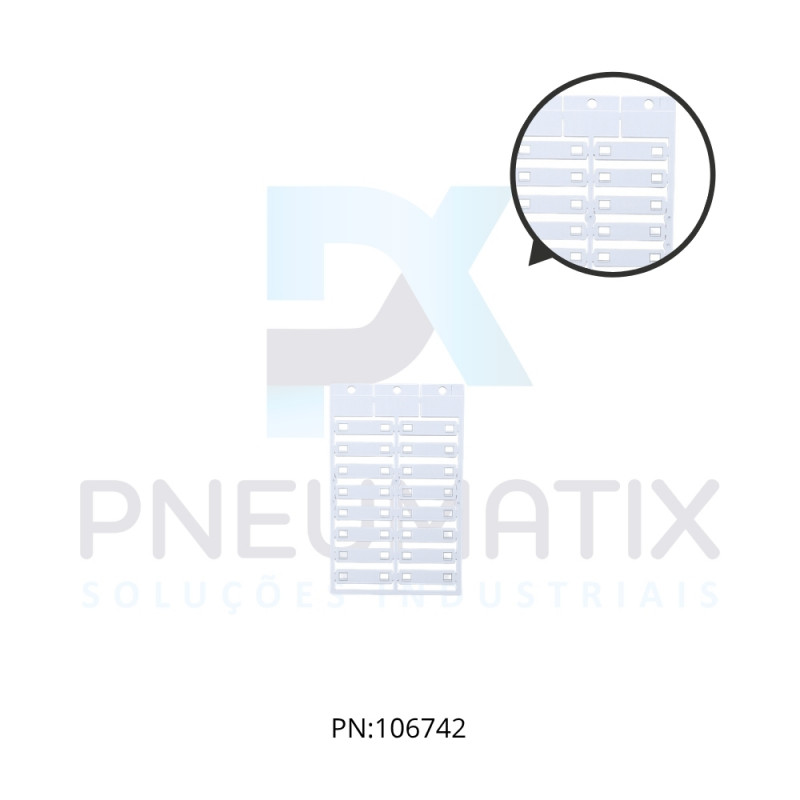 ETIQUETA PLASTICA BRANCA P/IDENTIFICACAO CABOS KSM 35X8 MP86281410 MURRPLASTIK ETIQUETA PLASTICA BRANCA P/IDENTIFICACAO CABOS KSM 35X8 MP86281410 MURRPLASTIK