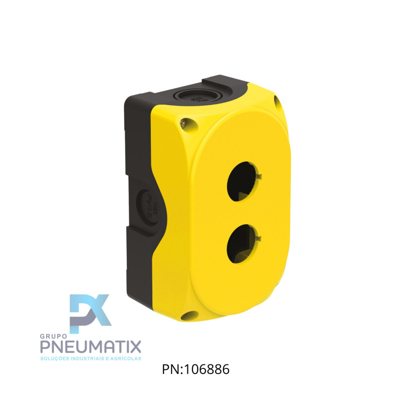 CAIXA BOTOEIRA PLASTICA AMARELA 2 FUROS 22MM REF.LPZP2A5 LOVATO CAIXA BOTOEIRA PLASTICA AMARELA 2 FUROS 22MM REF.LPZP2A5 LOVATO