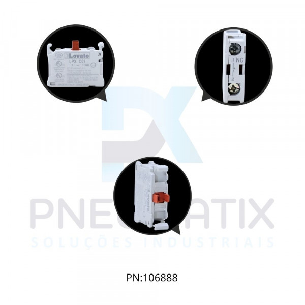CONTATO AUXILIAR 1NF 10A VERMELHO SERIE PLATINUN TERMINAL PARAFUSO REF. LPXC01 LOVATO CONTATO AUXILIAR 1NF 10A VERMELHO SERIE PLATINUN TERMINAL PARAFUSO REF. LPXC01 LOVATO