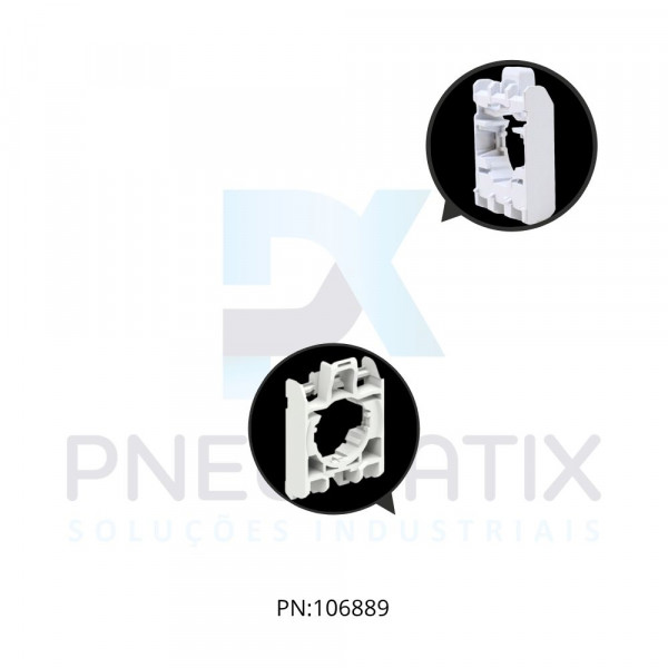 SUPORTE P/ BLOCO DE CONTATOS  SERIE PLATINUN REF. LPXAU120 LOVATO