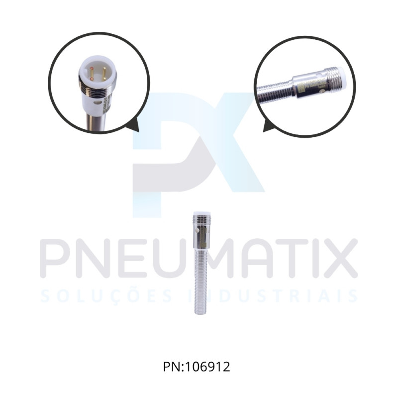 SENSOR IND.CIL.DIAM.8MM Sn:2MM ALIM.5-30VDC PNP NA/NF M12 NBB2-8GM40-A2-V1 PN:304615-0052 PEPPERL SENSOR IND.CIL.DIAM.8MM Sn:2MM ALIM.5-30VDC PNP NA/NF M12 NBB2-8GM40-A2-V1 PN:304615-0052 PEPPERL