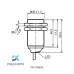 SENSOR IND.CIL.DIAM.30MM Sn:10MM FAC.ALIM.10-30VDC NPN NA CABO 2MTS NBB10-30GM50-E0 PN:326161-0165 PEPPERL+FUCHS