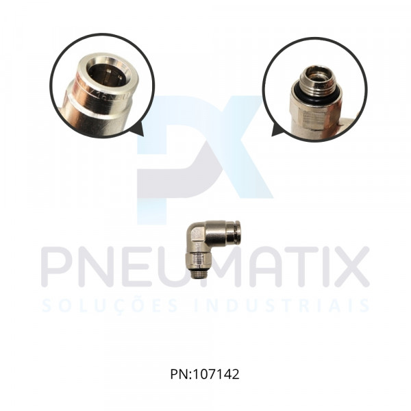 CONEXAO COTOVELO MACHO METALICA 08MM X R.1/8 BSPP 102470818 NORGREN CONEXAO COTOVELO MACHO METALICA 08MM X R.1/8 BSPP 102470818 NORGREN
