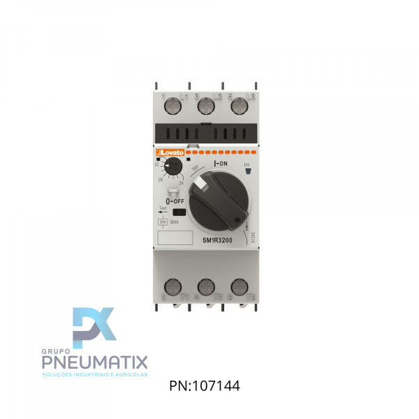 DISJUNTOR MOTOR COM PROTECAO TERMICA E MAGNETICA + TRIP FAIXA 2,5-4A REF. SM1R0400 LOVATO
