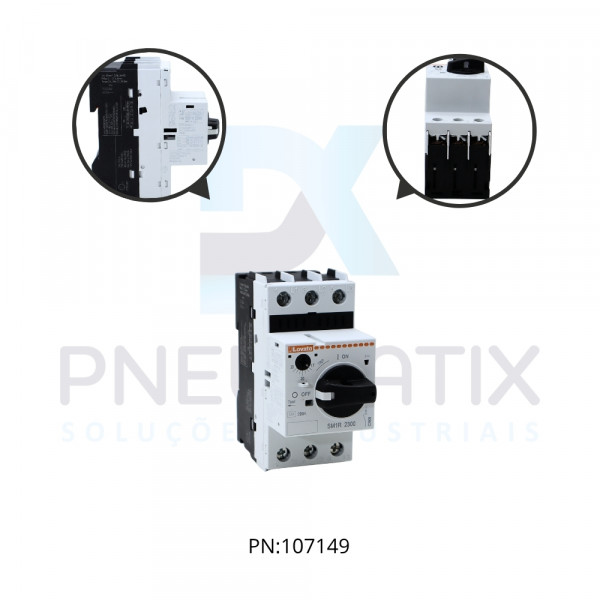 DISJUNTOR MOTOR COM PROTECAO TERMICA E MAGNETICA + TRIP FAIXA 17-23A SM1R2300 LOVATO