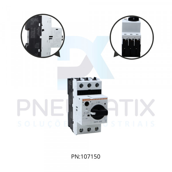 DISJUNTOR MOTOR COM PROTECAO TERMICA E MAGNETICA + TRIP FAIXA 20-25A SM1R2500 LOVATO DISJUNTOR MOTOR COM PROTECAO TERMICA E MAGNETICA + TRIP FAIXA 20-25A SM1R2500 LOVATO