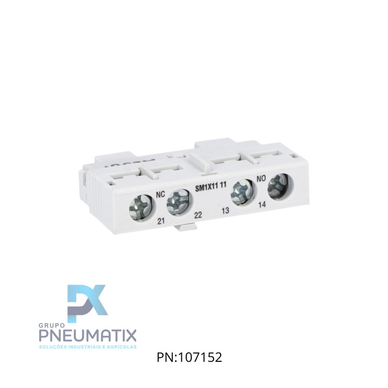 BLOCO CONTATO AUXILIAR FRONTAL P/ DISJUNTOR MOTOR 1NA+1NF REF. SM1X1111 LOVATO BLOCO CONTATO AUXILIAR FRONTAL P/ DISJUNTOR MOTOR 1NA+1NF REF. SM1X1111 LOVATO