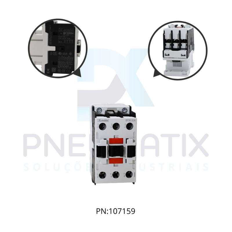 CONTATOR TRIPOLAR COM 1 CONTATO NA 32A AC3 BOBINA 230/50-60 HZ REF. BF3200A230 LOVATO CONTATOR TRIPOLAR COM 1 CONTATO NA 32A AC3 BOBINA 230/50-60 HZ REF. BF3200A230 LOVATO