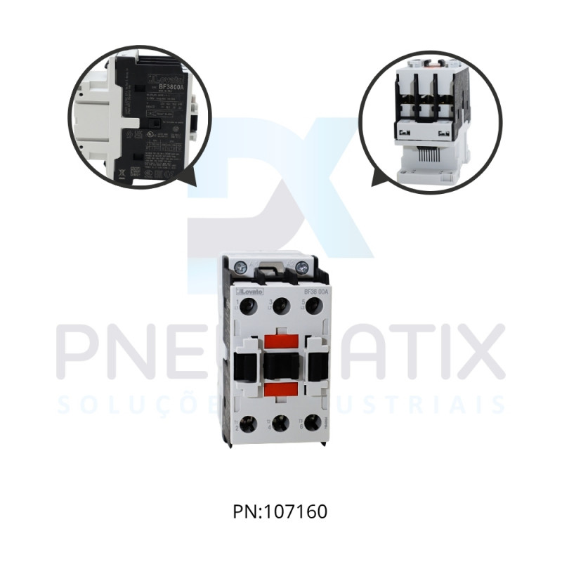 CONTATOR TRIPOLAR COM 1 CONTATO NA 38A AC3 BOBINA 230/50-60 HZ REF. BF3800A230 LOVATO CONTATOR TRIPOLAR COM 1 CONTATO NA 38A AC3 BOBINA 230/50-60 HZ REF. BF3800A230 LOVATO