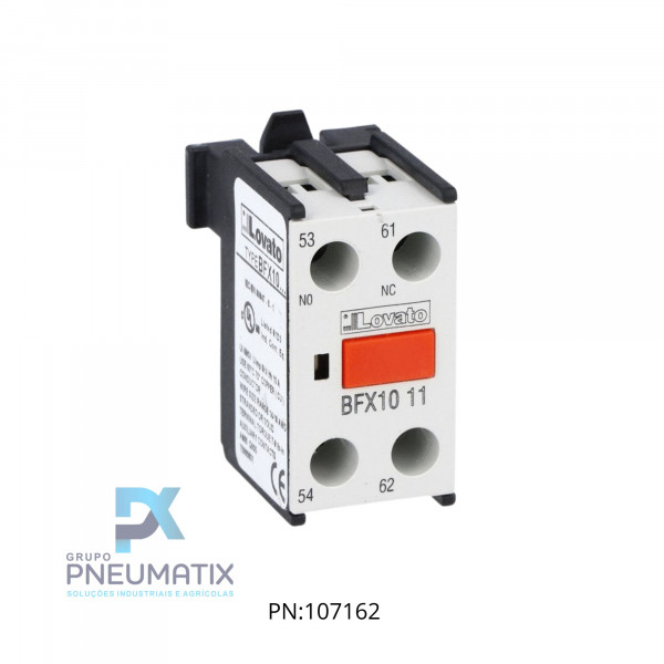 BLOCO CONTATO AUXILIAR CENTRAL P/ CONTATOR 1NA+1NF REF. BFX1011 LOVATO BLOCO CONTATO AUXILIAR CENTRAL P/ CONTATOR 1NA+1NF REF. BFX1011 LOVATO