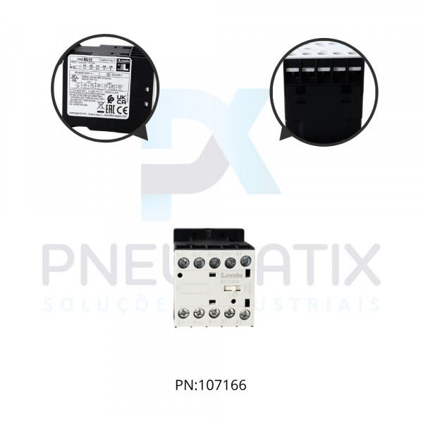 MINI CONTATOR TRIPOLAR COM 1 CONTATO NA 12A AC3 BOBINA 230V/50-60HZ REF. 11BG1210A230 LOVATO MINI CONTATOR TRIPOLAR COM 1 CONTATO NA 12A AC3 BOBINA 230V/50-60HZ REF. 11BG1210A230 LOVATO