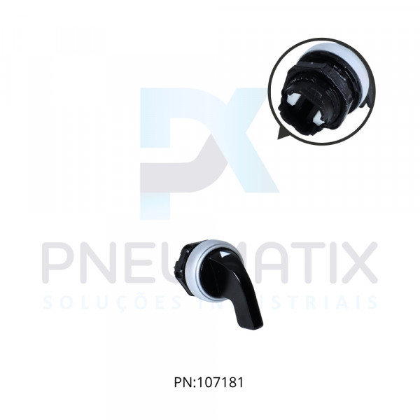 CHAVE SELETORA 3 POS.  FIXA KNOB LONGO IP67/69 REF. LPCS230 LOVATO