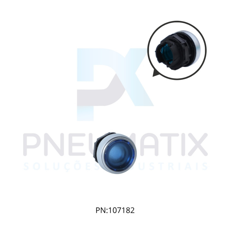 BOTAO PULSANTE FACEADO ILUMINADO AZUL IP67/69 LPCBL106 LOVATO BOTAO PULSANTE FACEADO ILUMINADO AZUL IP67/69 LPCBL106 LOVATO