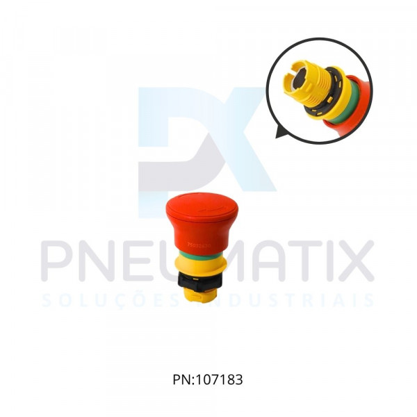 BOTAO EMERGENCIA 40MM GIRAR DESTRAVAR IP67/69 REF. LPCB6644 LOVATO BOTAO EMERGENCIA 40MM GIRAR DESTRAVAR IP67/69 REF. LPCB6644 LOVATO