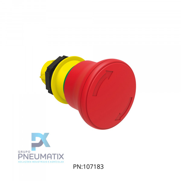 BOTAO EMERGENCIA 40MM GIRAR DESTRAVAR  IP67/69 REF. LPCB6644 LOVATO