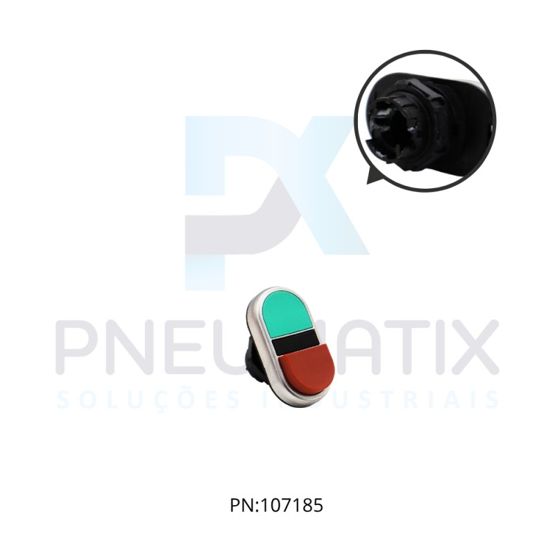 BOTAO DUPLO FACEADO NAO ILUMINADO VERDE/VERMELHO IP67/69 REF. LPCB7213 LOVATO BOTAO DUPLO FACEADO NAO ILUMINADO VERDE/VERMELHO IP67/69 REF. LPCB7213 LOVATO