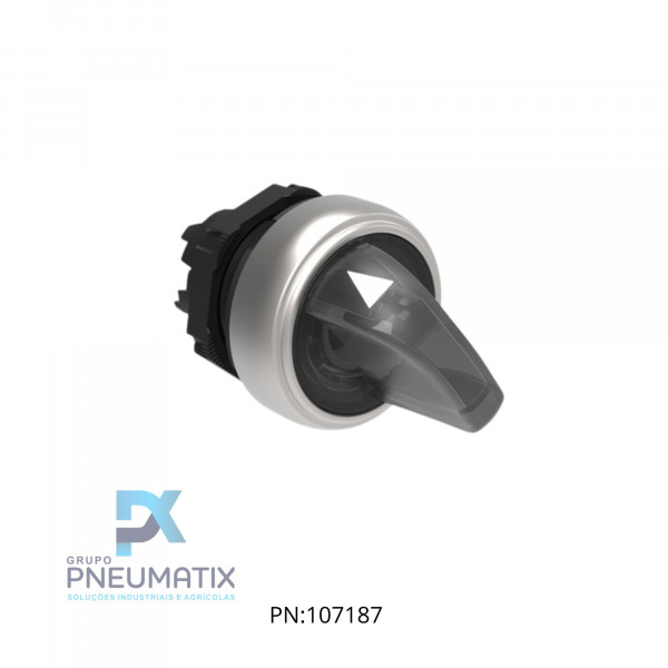 CHAVE SELETORA 2 POS.  FIXA ILUMINADA KNOB CURTO IP67/69 REF. LPCSL1218 LOVATO