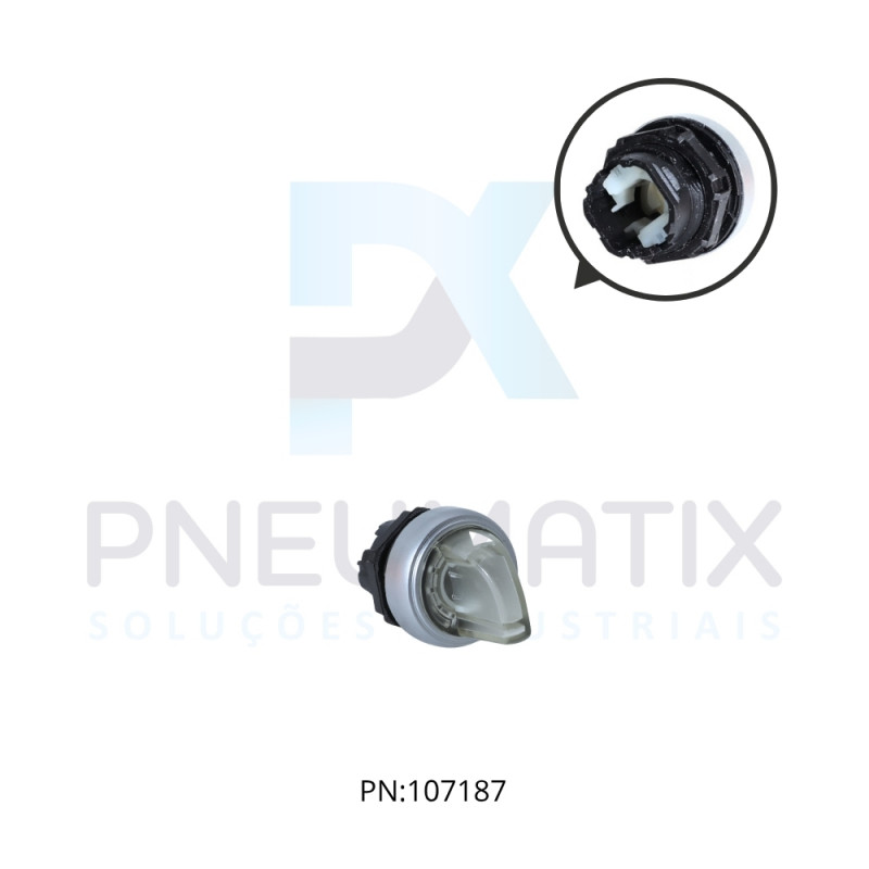 CHAVE SELETORA 2 POS. FIXA ILUMINADA KNOB CURTO IP67/69 REF. LPCSL1218 LOVATO CHAVE SELETORA 2 POS. FIXA ILUMINADA KNOB CURTO IP67/69 REF. LPCSL1218 LOVATO
