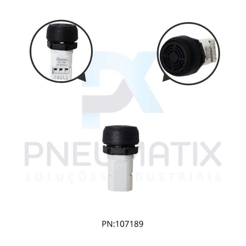 BUZZER SONORO IP40 TENSAO 185-265VAC REF. LPCZSM LOVATO BUZZER SONORO IP40 TENSAO 185-265VAC REF. LPCZSM LOVATO