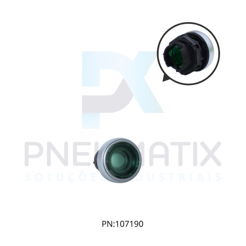 BOTAO PULSANTE FACEADO ILUMINADO VERDE IP67/69 LPCBL103 LOVATO BOTAO PULSANTE FACEADO ILUMINADO VERDE IP67/69 LPCBL103 LOVATO