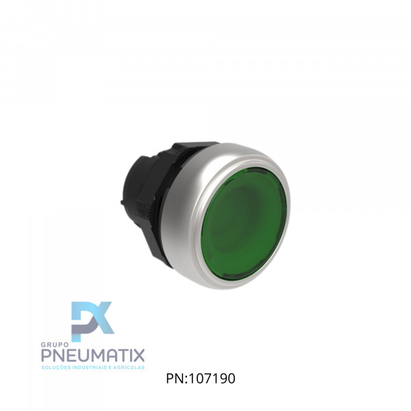 BOTAO PULSANTE FACEADO ILUMINADO VERDE IP67/69 LPCBL103 LOVATO
