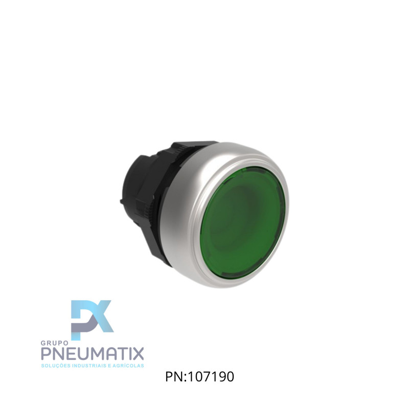 BOTAO PULSANTE FACEADO ILUMINADO VERDE IP67/69 LPCBL103 LOVATO