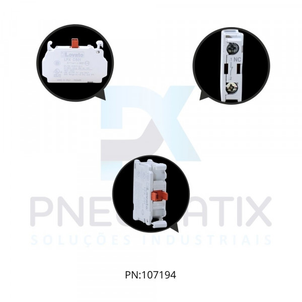 CONTATO AUXILIAR 1NF 10A VERMELHO SERIE PLATINUN TERMINAL MOLA REF. LPXCS01 LOVATO CONTATO AUXILIAR 1NF 10A VERMELHO SERIE PLATINUN TERMINAL MOLA REF. LPXCS01 LOVATO