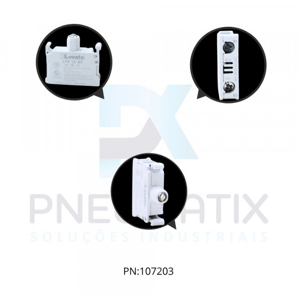 CONTATO AUXILIAR COM LED AMARELO SERIE PLATINUN 187-265VDC/AC LPXLEM5 LOVATO CONTATO AUXILIAR COM LED AMARELO SERIE PLATINUN 187-265VDC/AC LPXLEM5 LOVATO
