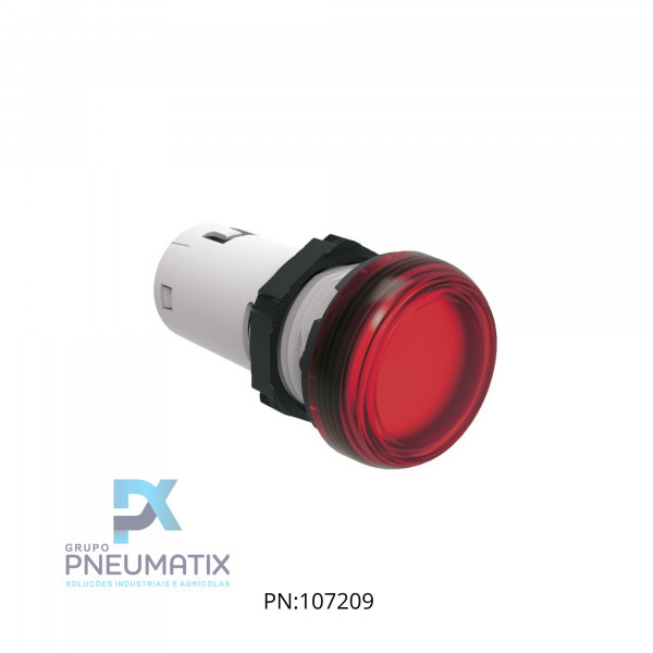SINALIZADOR LED VERMELHO 22MM SERIE PLATINUN MONOBLOCO 24VCC/AC LPMLB4 LOVATO SINALIZADOR LED VERMELHO 22MM SERIE PLATINUN MONOBLOCO 24VCC/AC LPMLB4 LOVATO
