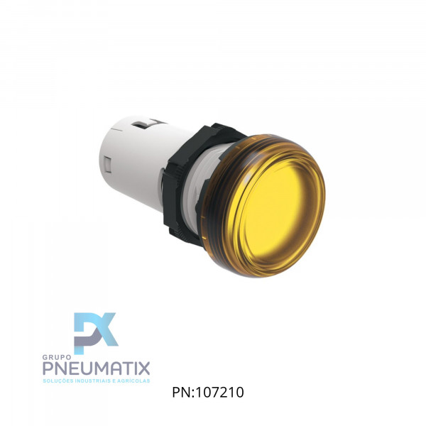 SINALIZADOR LED AMARELO 22MM SERIE PLATINUN MONOBLOCO 24VCC/AC LPMLB5 LOVATO SINALIZADOR LED AMARELO 22MM SERIE PLATINUN MONOBLOCO 24VCC/AC LPMLB5 LOVATO